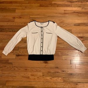 Macys button down dress top